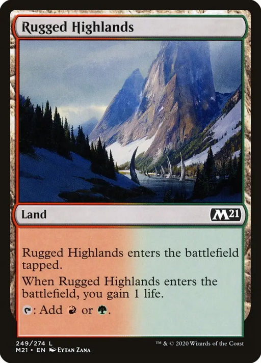 Rugged Highlands [Core Set 2021] - MTG Single