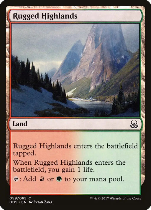 Rugged Highlands [Duel Decks: Mind vs. Might] - MTG Single