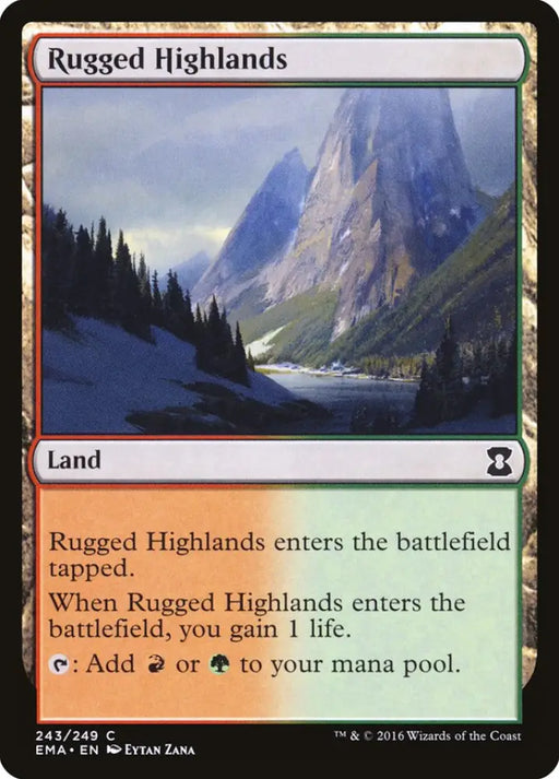 Rugged Highlands [Eternal Masters] - MTG Single