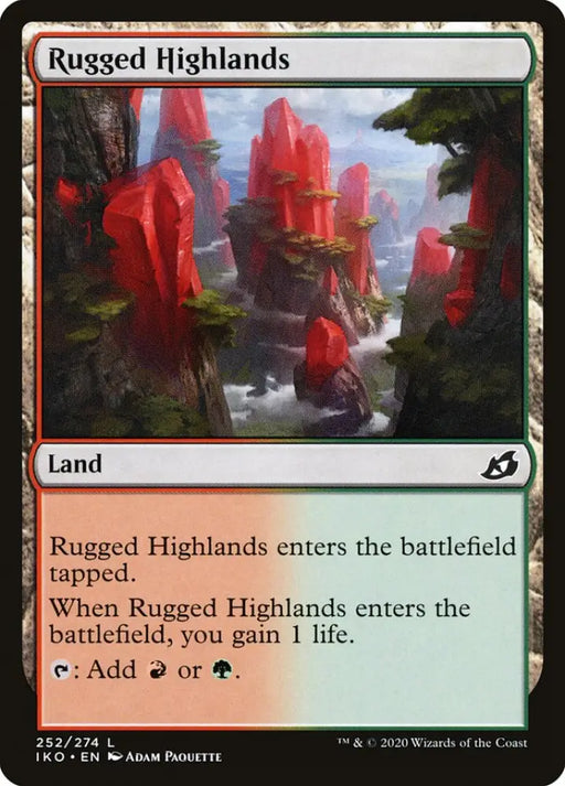 Rugged Highlands [Ikoria: Lair of Behemoths] - MTG Single