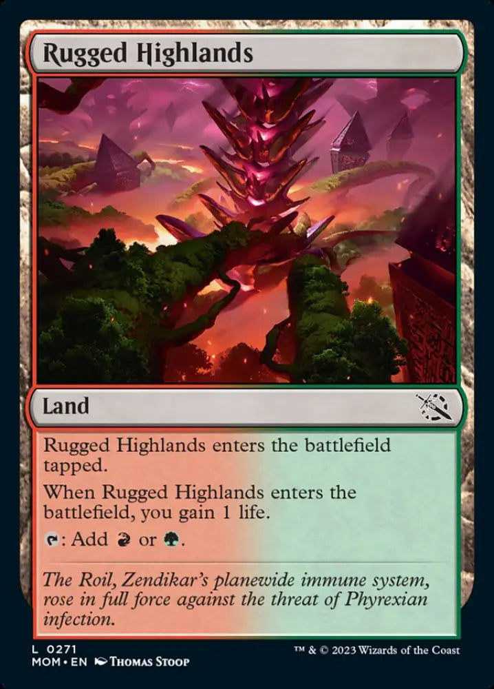 Rugged Highlands [March of the Machine] - MTG Single