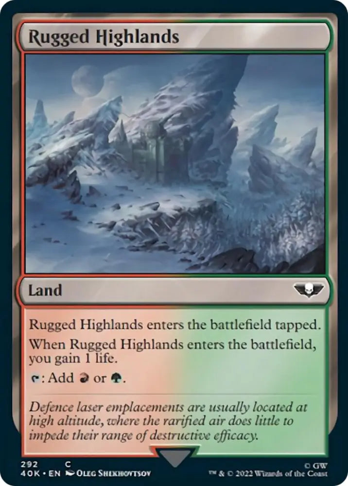 Rugged Highlands [Warhammer 40,000] - MTG Single