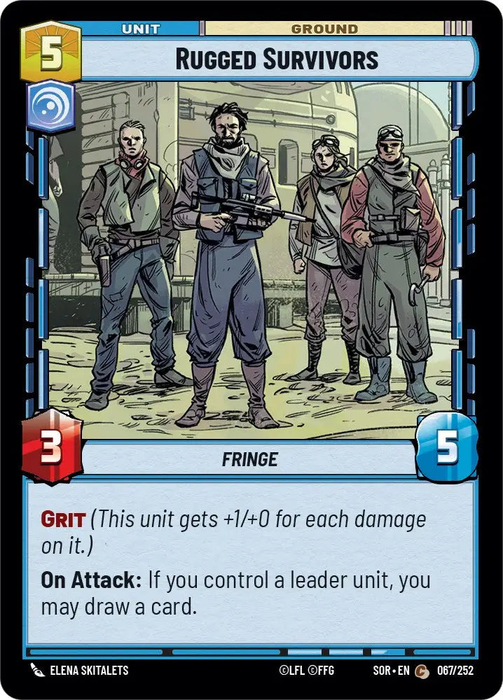 Rugged Survivors (067/252) [Spark of Rebellion] - Star Wars: Unlimited Single