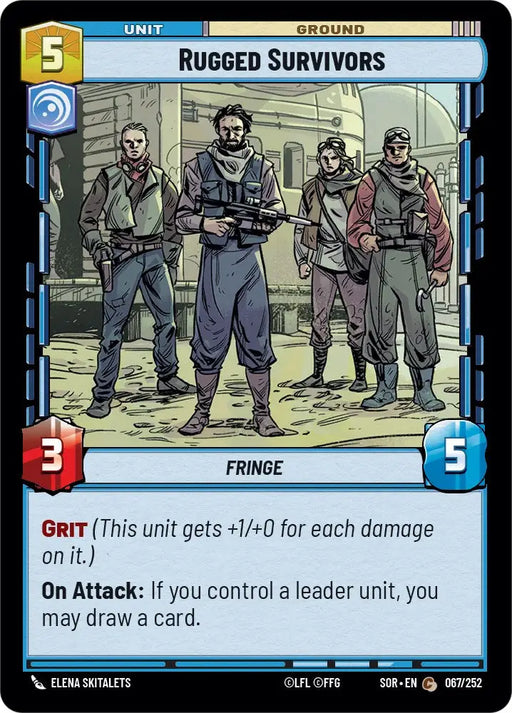 Rugged Survivors (067/252) [Spark of Rebellion] - Star Wars: Unlimited Single