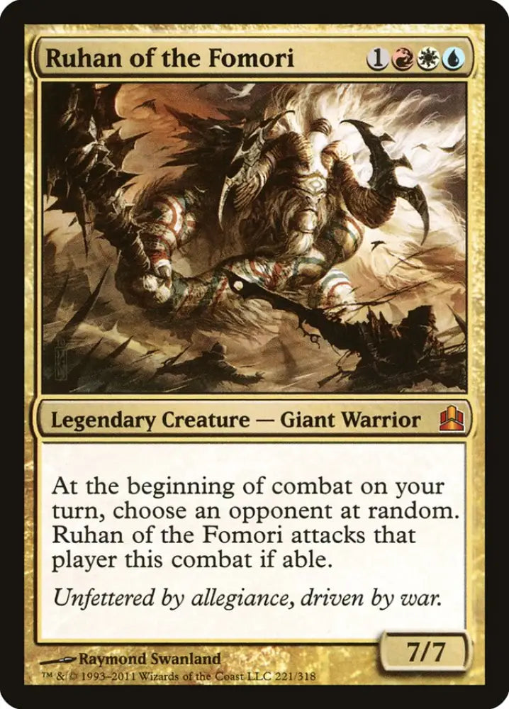 Ruhan of the Fomori [Commander 2011] - MTG Single