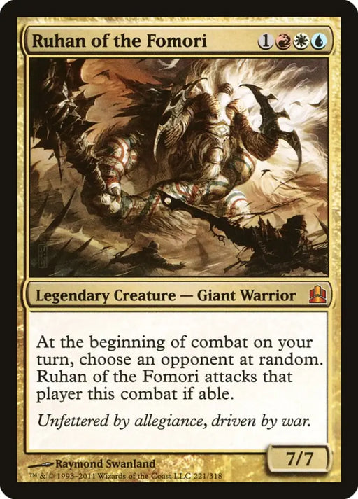 Ruhan of the Fomori [Commander 2011] - MTG Single
