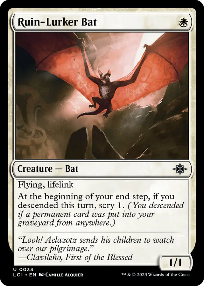 Ruin-Lurker Bat [The Lost Caverns of Ixalan] - MTG Single