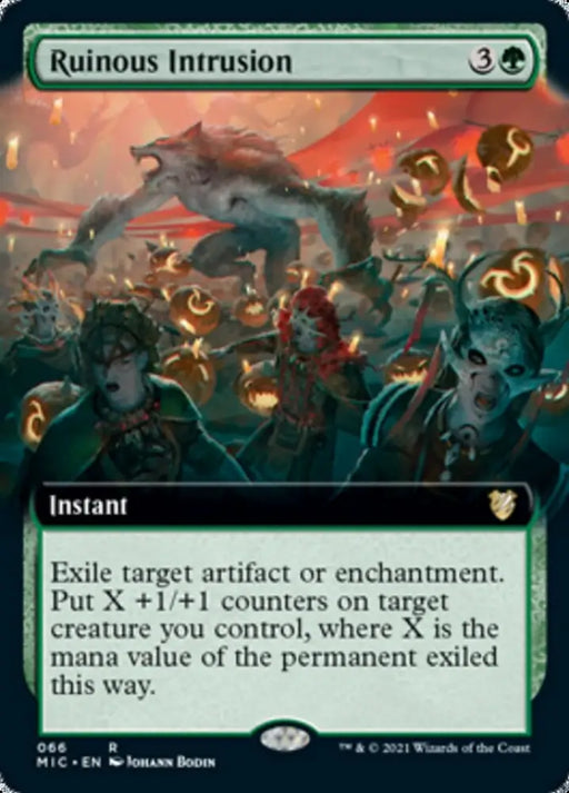 Ruinous Intrusion (Extended Art) [Innistrad: Midnight Hunt Commander] - MTG Single
