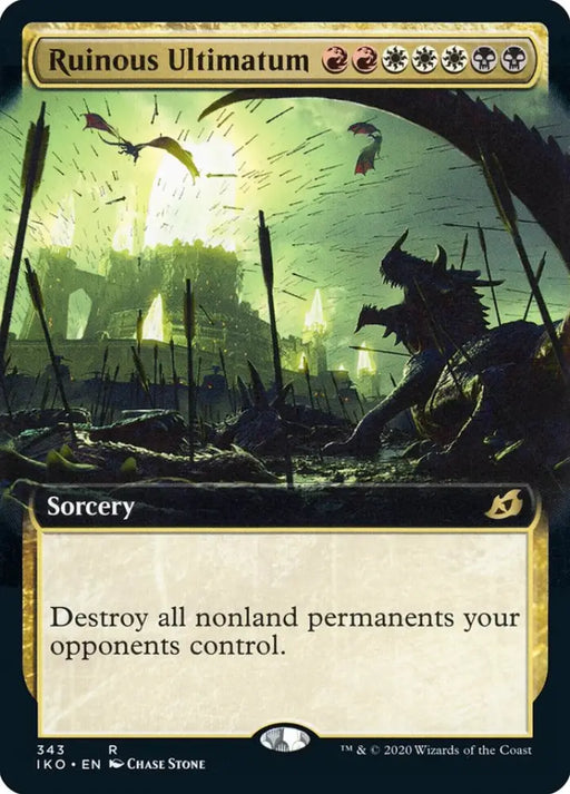 Ruinous Ultimatum (Extended Art) [Ikoria: Lair of Behemoths] - MTG Single