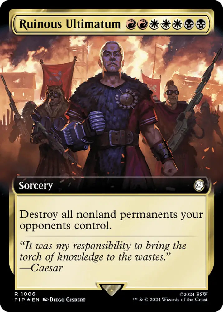 Ruinous Ultimatum (Extended Art) (Surge Foil) [Fallout] - MTG Single