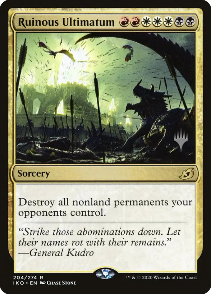 Ruinous Ultimatum (Promo Pack) [Ikoria: Lair of Behemoths Promos] - MTG Single