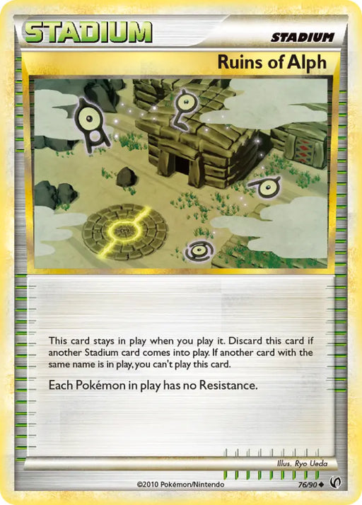 Ruins of Alph (76/90) [HeartGold & SoulSilver: Undaunted] - Pokemon Single