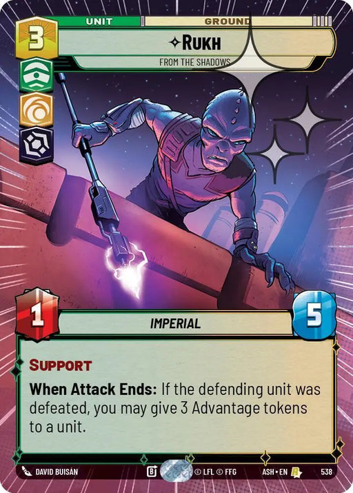 Rukh - From the Shadows (Hyperspace Foil) (538) [Ashes of the Empire]
