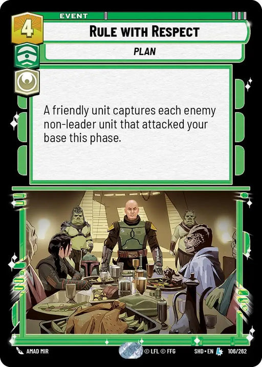 Rule with Respect (106/262) [Shadows of the Galaxy] - Star Wars: Unlimited Single