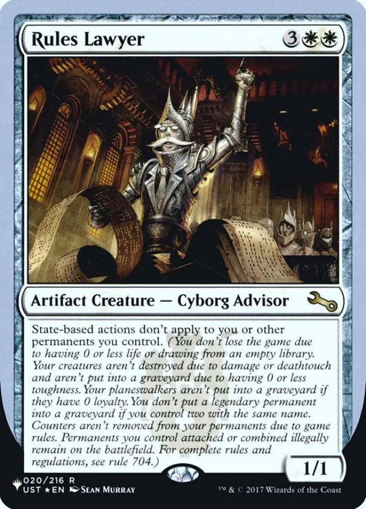 Rules Lawyer (Unfinity Foil Edition) [The List] - MTG Single