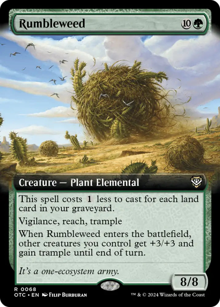 Rumbleweed (Extended Art) [Outlaws of Thunder Junction Commander] - MTG Single