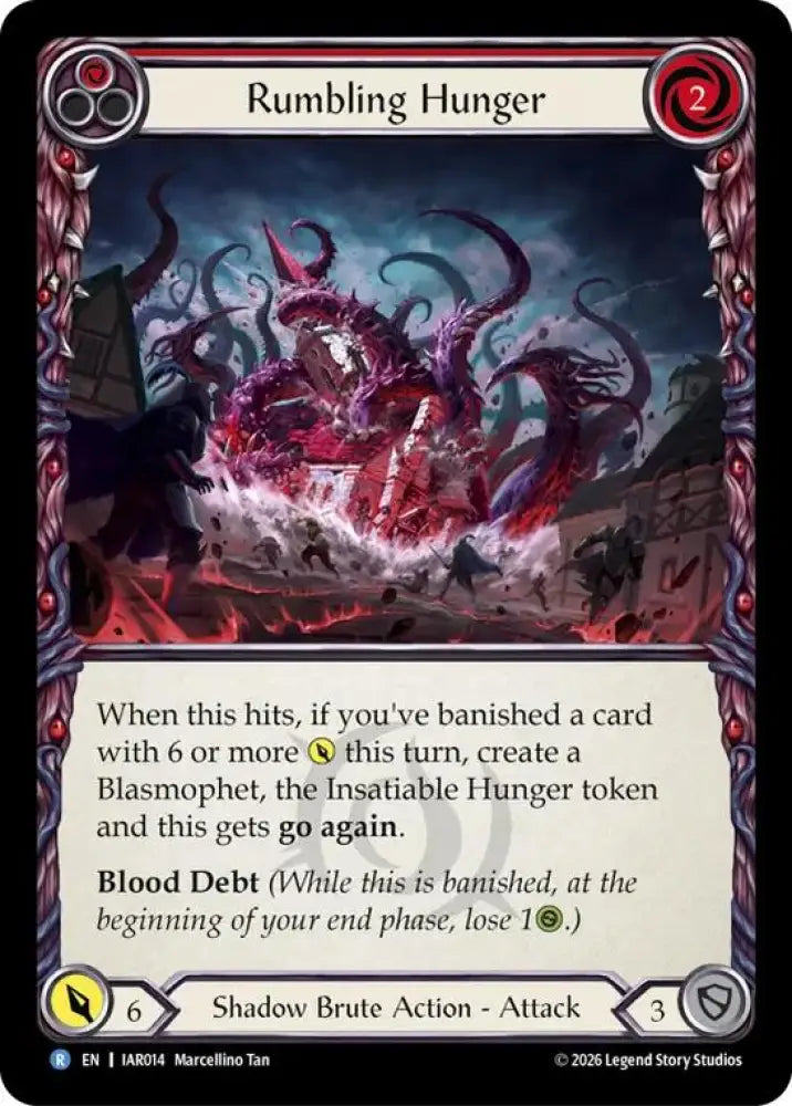 Rumbling Hunger (Red) (IAR014) [Usurp the Shadow Throne]