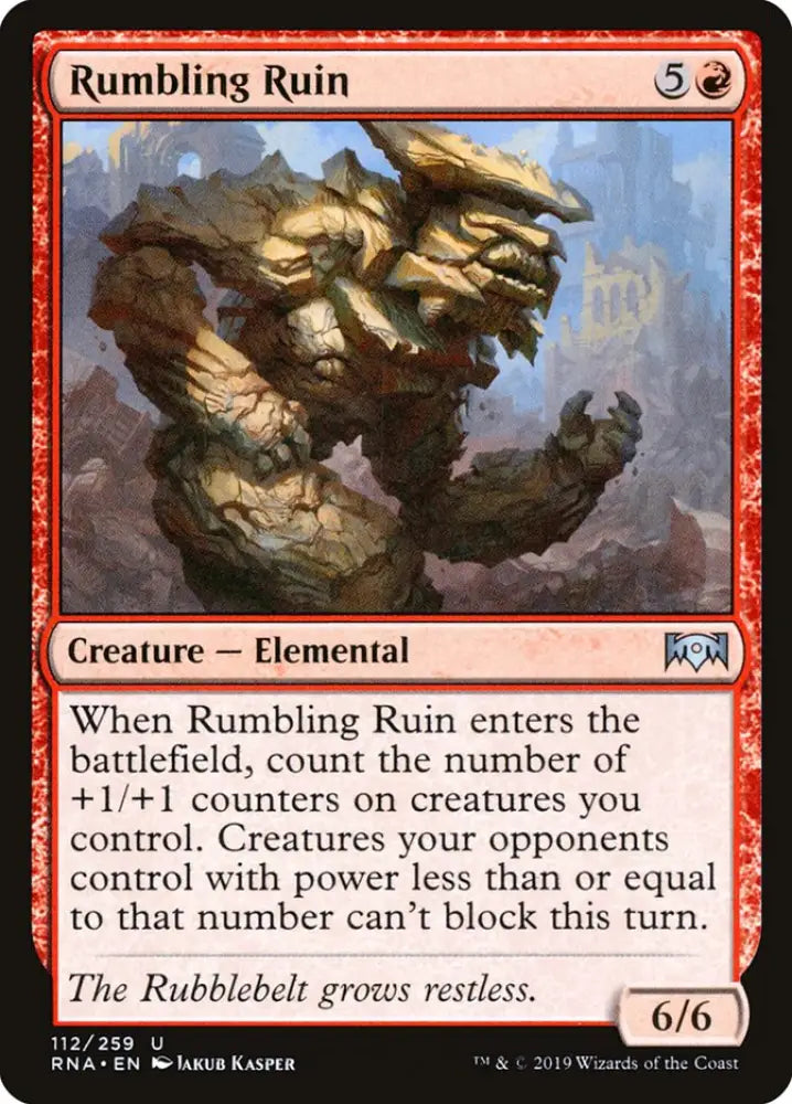 Rumbling Ruin [Ravnica Allegiance] - MTG Single
