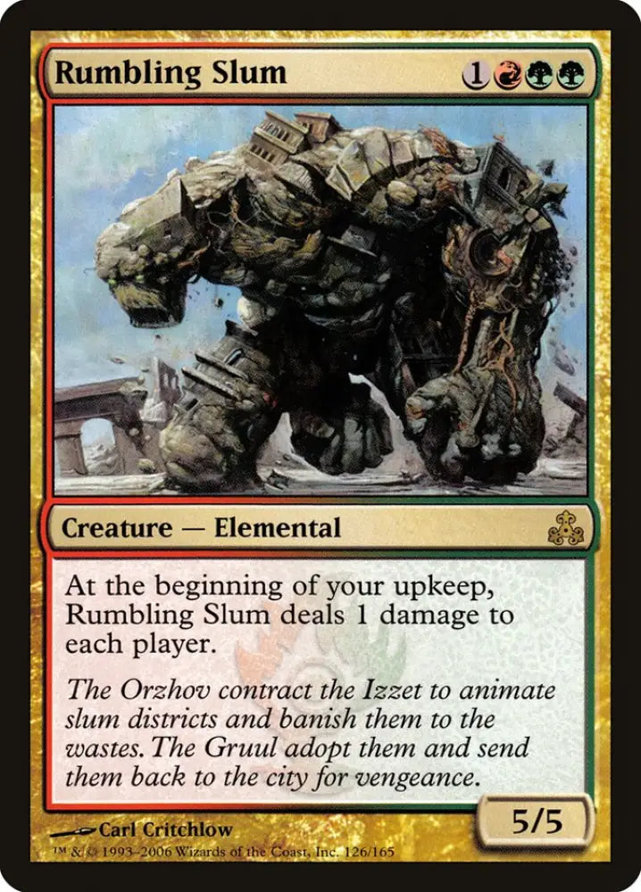 Rumbling Slum [Guildpact] - MTG Single