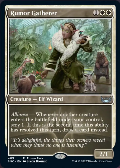 Rumor Gatherer (Promo Pack) [Streets of New Capenna] - MTG Single