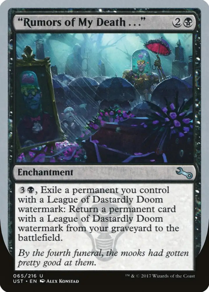 ’Rumors of My Death..’ [Unstable] - MTG Single