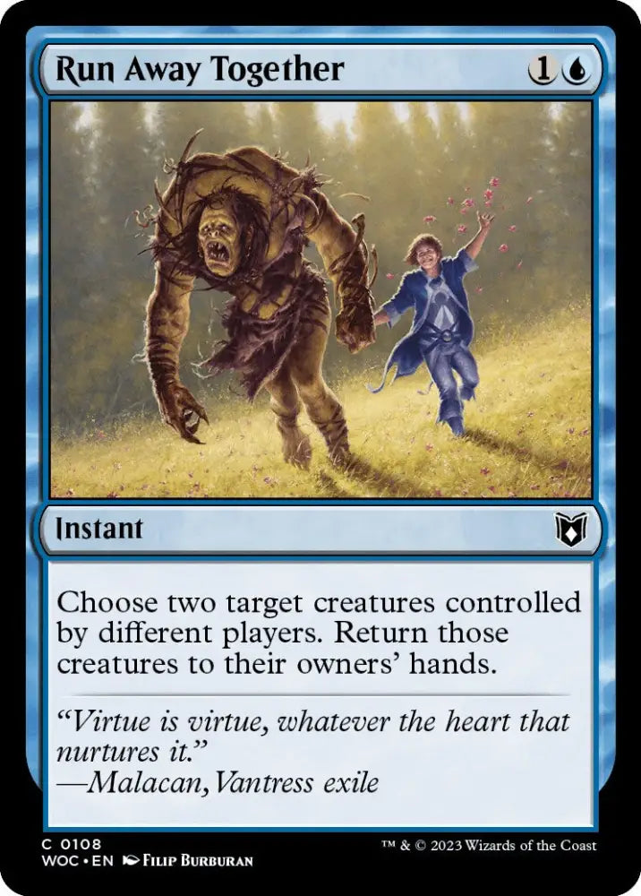 Run Away Together [Wilds of Eldraine Commander] - MTG Single