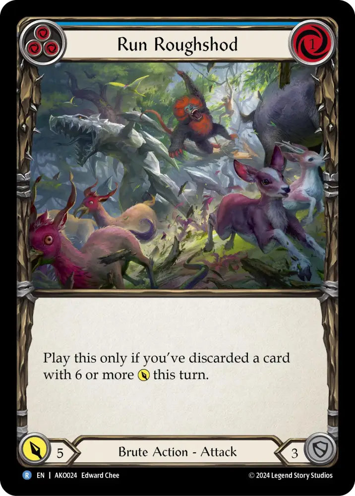 Run Roughshod [AKO024] (Armory Deck: Kayo) Rainbow Foil - Flesh And Blood Single