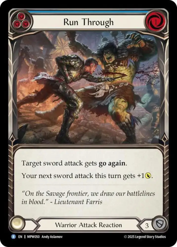 Run Through (Blue) (MPW050) [Mastery Pack Warrior]