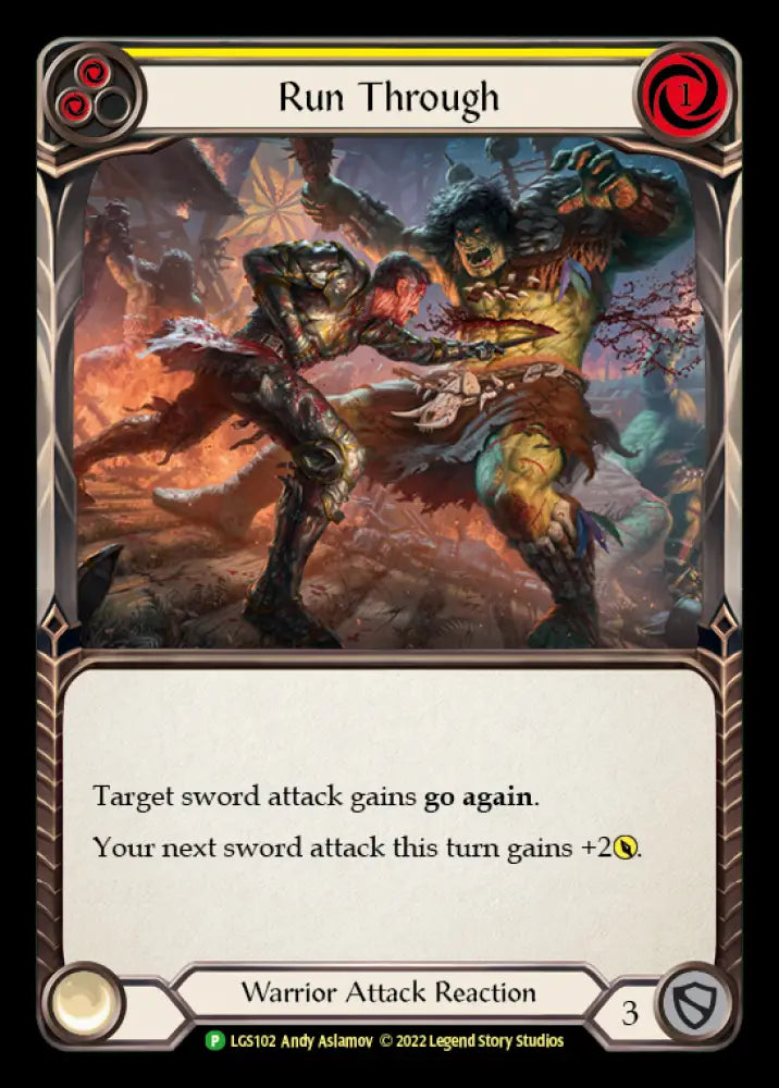 Run Through [LGS102] (Promo) Rainbow Foil - Flesh And Blood Single