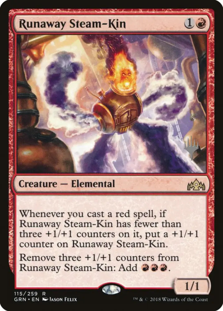 Runaway Steam-Kin (Promo Pack) [Guilds of Ravnica Promos] - MTG Single