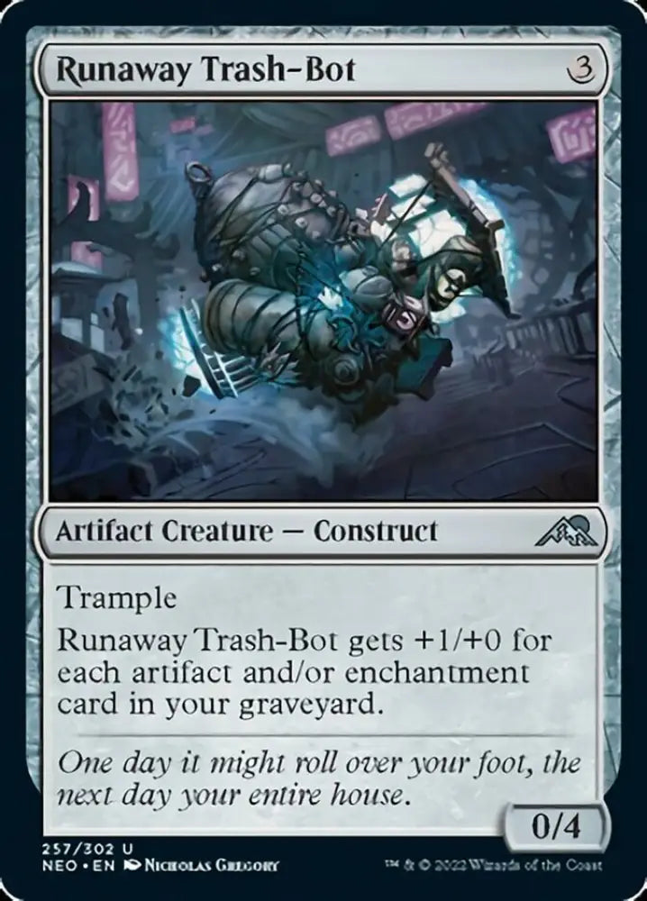 Runaway Trash-Bot [Kamigawa: Neon Dynasty] - MTG Single