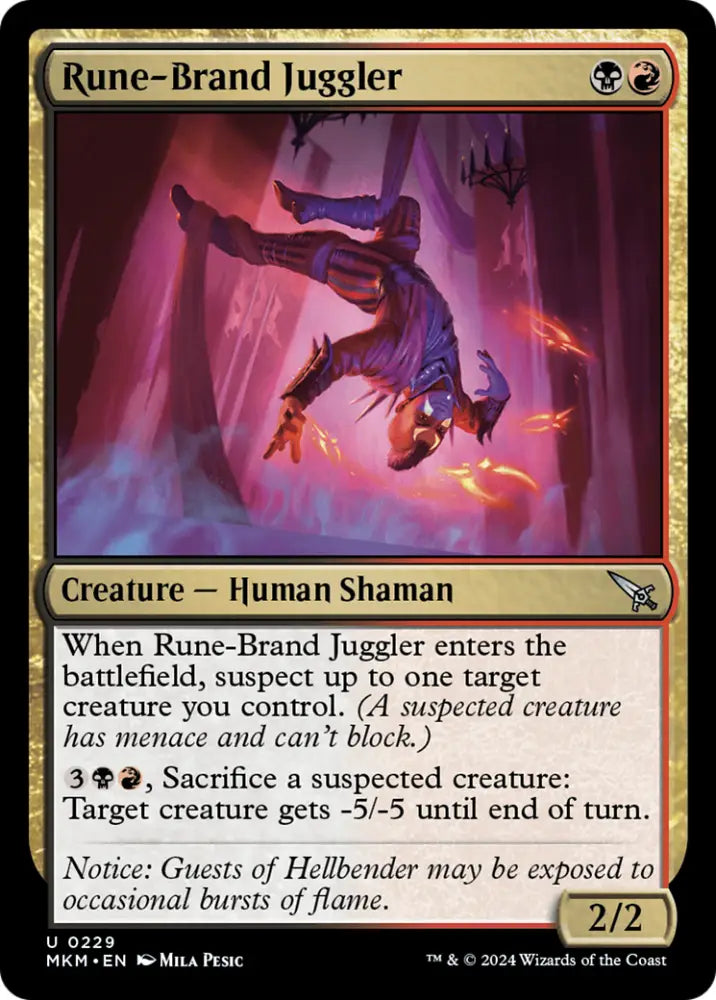 Rune-Brand Juggler [Murders at Karlov Manor] - MTG Single