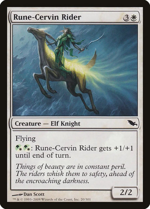 Rune-Cervin Rider [Shadowmoor] - MTG Single