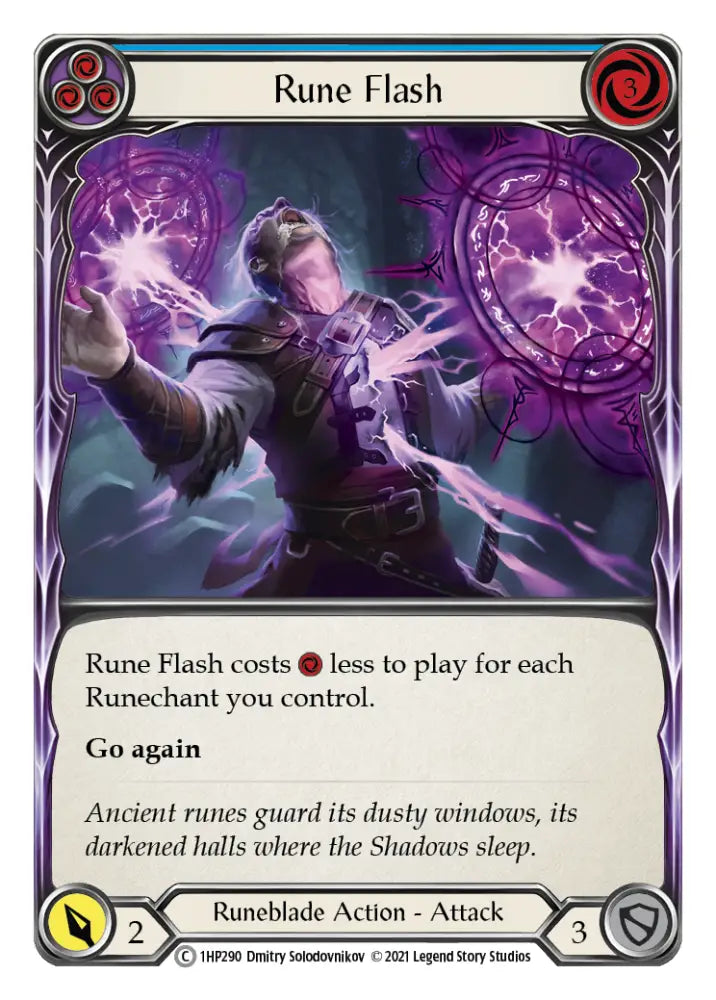 Rune Flash (Blue) [1HP290] (History Pack 1) - Flesh And Blood Single