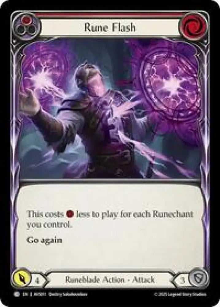 Rune Flash (Red) (AVS011) [Armory Deck: Legends Viserai]