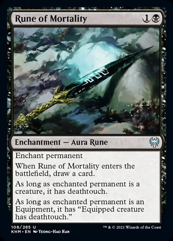 Rune of Mortality [Kaldheim] - MTG Single