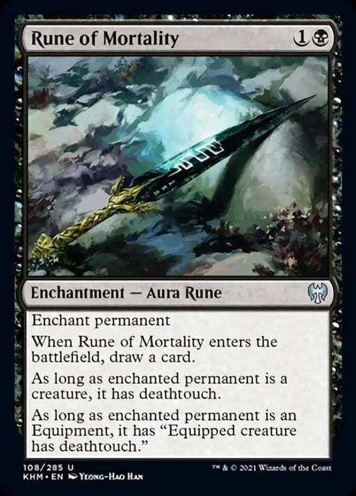 Rune of Mortality [Kaldheim] - MTG Single