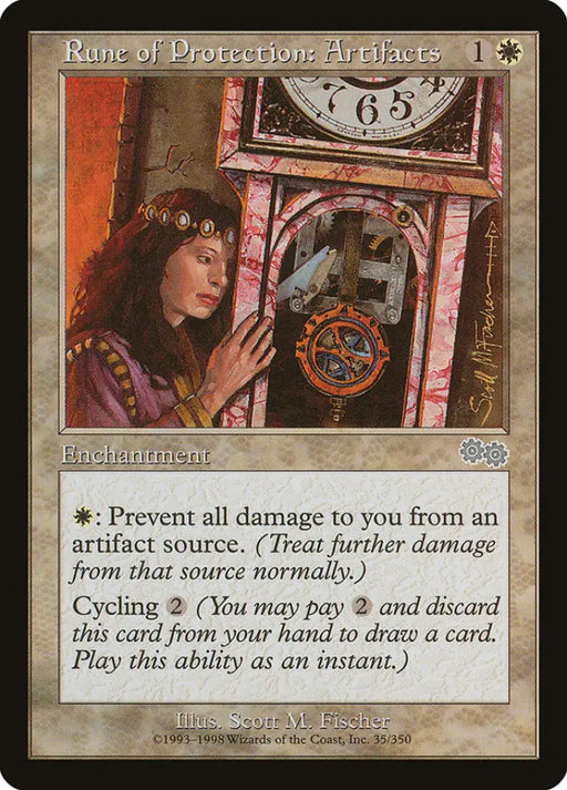 Rune of Protection: Artifacts [Urza’s Saga] - MTG Single