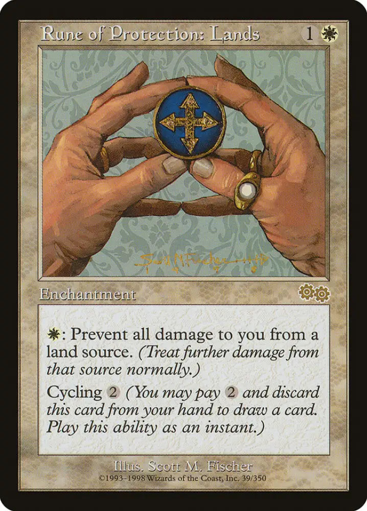 Rune of Protection: Lands [Urza’s Saga] - MTG Single