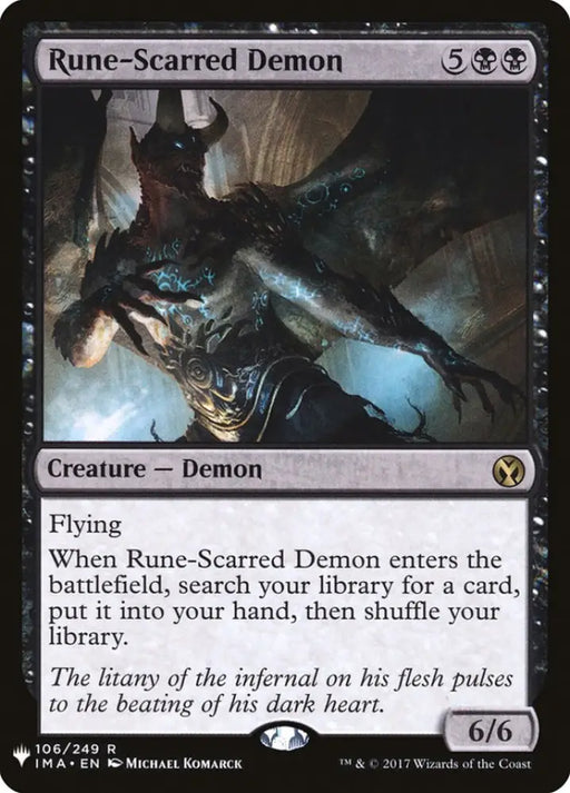 Rune-Scarred Demon [Mystery Booster] - MTG Single