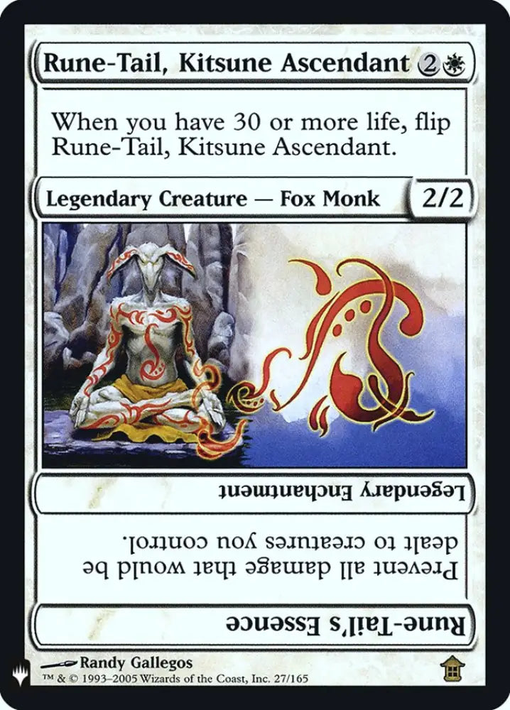 Rune-Tail Kitsune Ascendant // Rune-Tail’s Essence [Mystery Booster] - MTG Single
