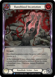 Runeblood Incantation (Blue) [Everfest] 1st Edition Extended Art Rainbow Foil - Flesh And Blood Single