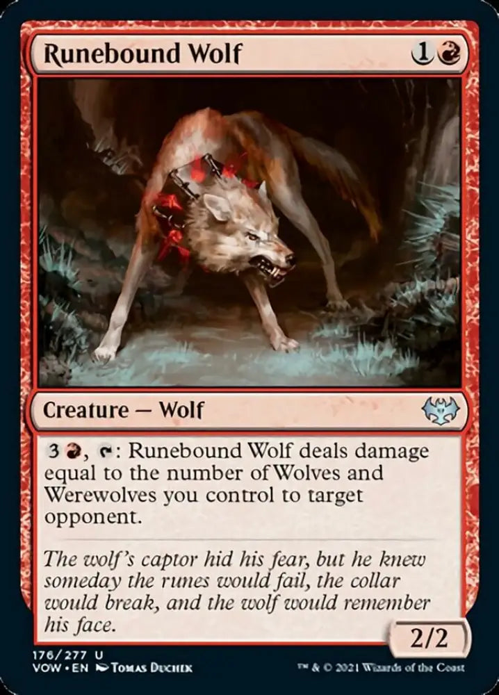 Runebound Wolf [Innistrad: Crimson Vow] - MTG Single