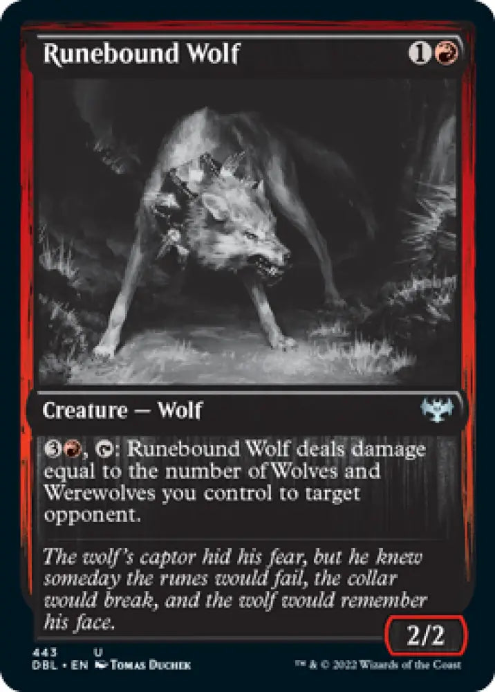 Runebound Wolf [Innistrad: Double Feature] - MTG Single