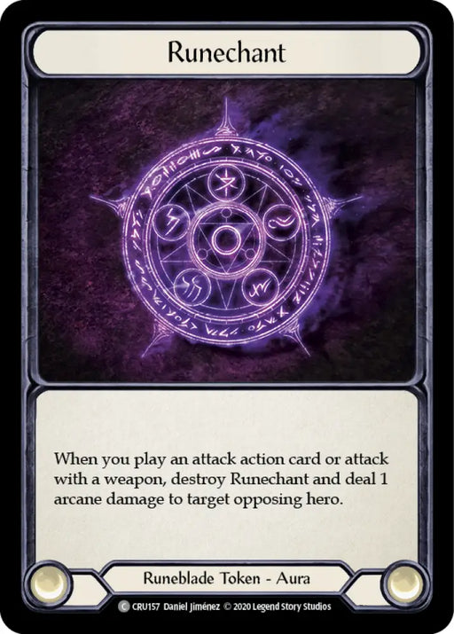 Runechant [Crucible of War 1st Edition] 1st Edition Rainbow Foil - Flesh And Blood Single