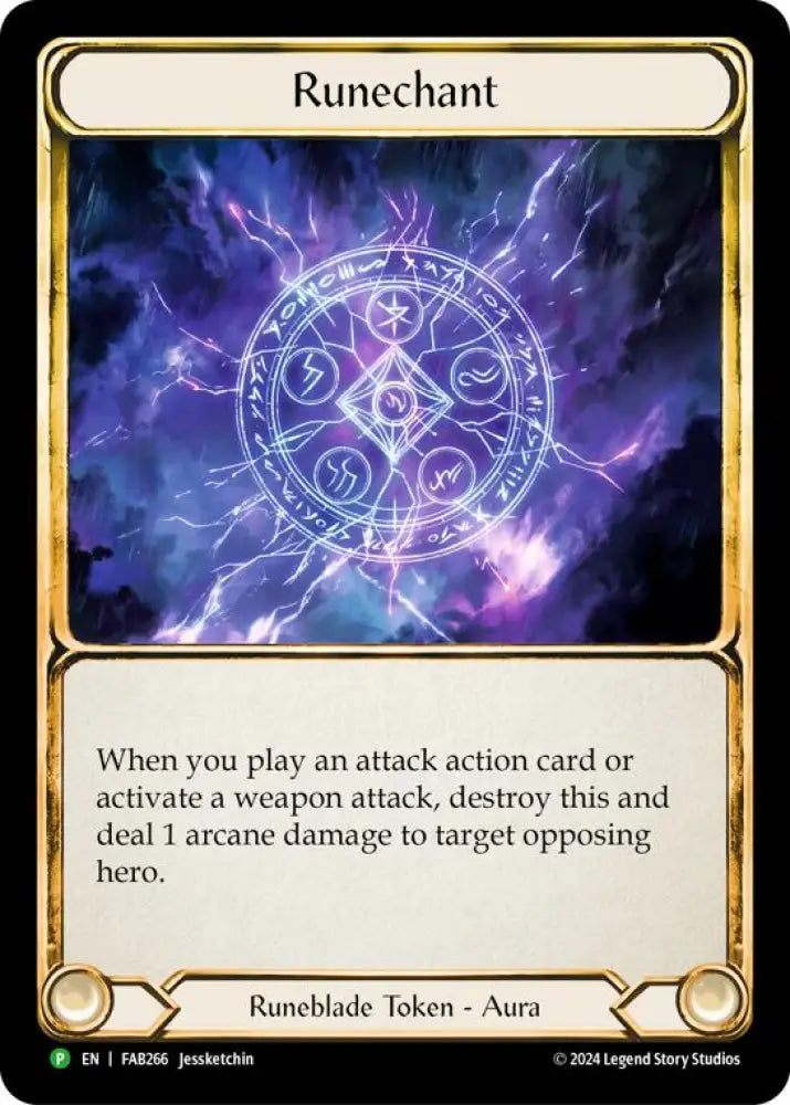 Runechant (Lightning) [FAB266] (Promo) Rainbow Foil - Flesh And Blood Single