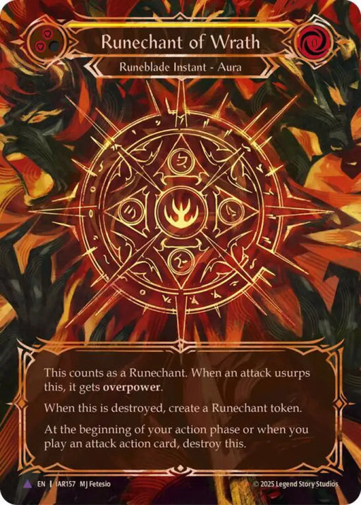 Runechant of Wrath (Yellow)(Marvel) (IAR157-MV) [Omens of the Third Age]