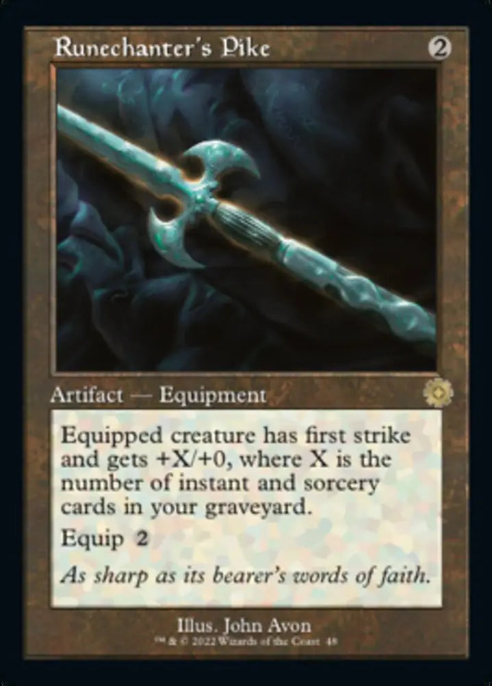 Runechanter’s Pike (Retro) [The Brothers’ War Retro Artifacts] - MTG Single