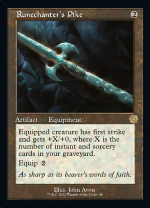 Runechanter’s Pike (Retro) [The Brothers’ War Retro Artifacts] - MTG Single
