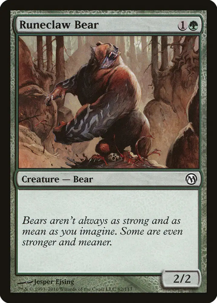 Runeclaw Bear [Duels of the Planeswalkers] - MTG Single